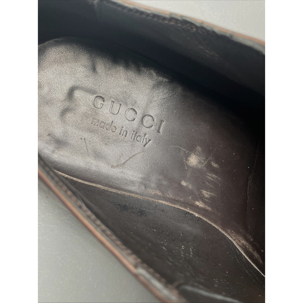 Gucci‎ Leather Oxford Shoes Size 10 D - Picture 9 of 12